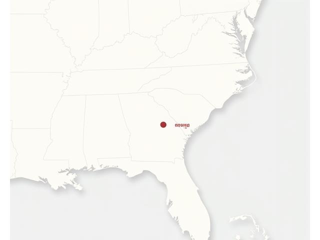 Map highlighting Woven Rooms' service coverage area across Charlotte and the Southeastern United States