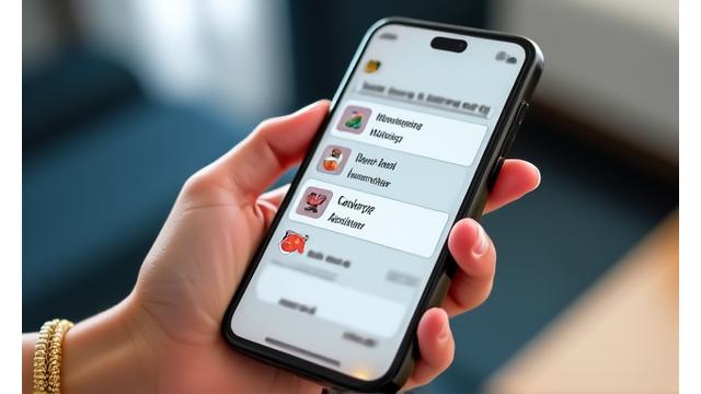 A hotel guest's mobile phone screen showing an interface to request hotel services like 'housekeeping' or 'room service'.